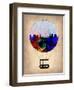 Melbourne Air Balloon-NaxArt-Framed Art Print