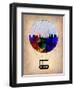 Melbourne Air Balloon-NaxArt-Framed Art Print