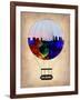 Melbourne Air Balloon-NaxArt-Framed Art Print