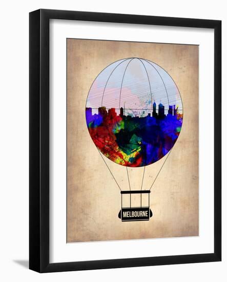 Melbourne Air Balloon-NaxArt-Framed Art Print