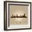 Melbourne Australia Skyline City Silhouette-Yurkaimmortal-Framed Art Print