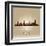 Melbourne Australia Skyline City Silhouette-Yurkaimmortal-Framed Art Print