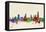 Melbourne Australia Skyline-Michael Tompsett-Framed Stretched Canvas