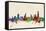 Melbourne Australia Skyline-Michael Tompsett-Framed Stretched Canvas