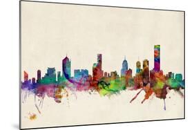 Melbourne Australia Skyline-Michael Tompsett-Mounted Art Print