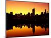 Melbourne CBD and Telstra Dome at Dawn, Victoria, Australia-David Wall-Mounted Photographic Print