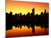 Melbourne CBD and Telstra Dome at Dawn, Victoria, Australia-David Wall-Mounted Photographic Print