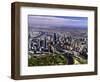 Melbourne CBD and Yarra River, Victoria, Australia-David Wall-Framed Photographic Print