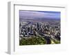 Melbourne CBD and Yarra River, Victoria, Australia-David Wall-Framed Photographic Print