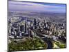 Melbourne CBD and Yarra River, Victoria, Australia-David Wall-Mounted Photographic Print