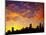 Melbourne CBD at Dawn, Victoria, Australia-David Wall-Mounted Photographic Print