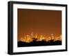 Melbourne CBD at Night, Victoria, Australia-David Wall-Framed Photographic Print