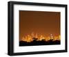 Melbourne CBD at Night, Victoria, Australia-David Wall-Framed Photographic Print