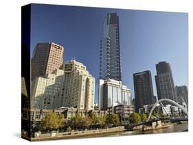 Melbourne Central Business District (Cbd) and Yarra River, Melbourne, Victoria, Australia, Pacific-Jochen Schlenker-Stretched Canvas