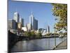 Melbourne Central Business District (Cbd) and Yarra River, Melbourne, Victoria, Australia, Pacific-null-Mounted Photographic Print
