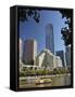 Melbourne Central Business District (Cbd) and Yarra River, Victoria, Australia, Pacific-Jochen Schlenker-Framed Stretched Canvas