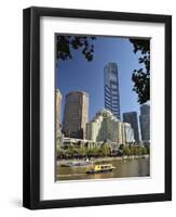 Melbourne Central Business District (Cbd) and Yarra River, Victoria, Australia, Pacific-Jochen Schlenker-Framed Photographic Print