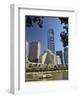 Melbourne Central Business District (Cbd) and Yarra River, Victoria, Australia, Pacific-Jochen Schlenker-Framed Photographic Print