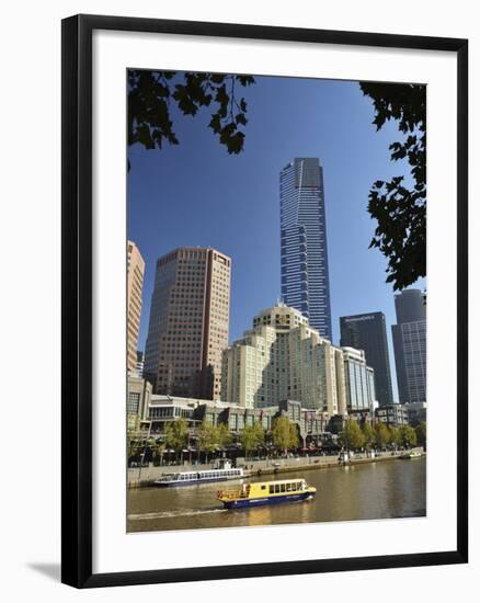 Melbourne Central Business District (Cbd) and Yarra River, Victoria, Australia, Pacific-Jochen Schlenker-Framed Photographic Print