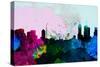 Melbourne City Skyline-NaxArt-Stretched Canvas