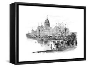 Melbourne Exhibition Building, Victoria, Australia, 1886-null-Framed Stretched Canvas