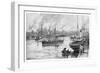 Melbourne from the Yarra, Victoria, Australia, 1886-Frederic B Schell-Framed Giclee Print