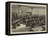 Melbourne Illustrated, Interior of the Reading Room-Frederic Villiers-Framed Stretched Canvas