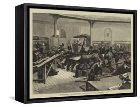 Melbourne Illustrated, Interior of the Reading Room-Frederic Villiers-Framed Stretched Canvas