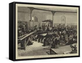 Melbourne Illustrated, Interior of the Reading Room-Frederic Villiers-Framed Stretched Canvas