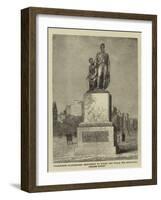 Melbourne Illustrated, Monument to Burke and Wills, the Explorers, Collins Street-null-Framed Giclee Print