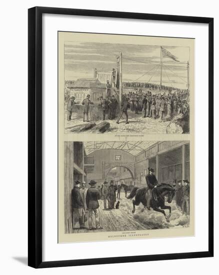 Melbourne Illustrated-John Charles Dollman-Framed Giclee Print