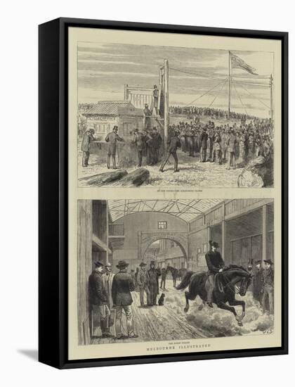 Melbourne Illustrated-John Charles Dollman-Framed Stretched Canvas