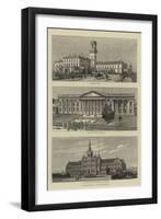 Melbourne Illustrated-null-Framed Giclee Print