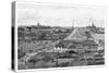 Melbourne Looking East, Victoria, Australia, 1886-null-Stretched Canvas