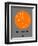 Melbourne Orange Subway Map-NaxArt-Framed Art Print