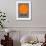 Melbourne Orange Subway Map-NaxArt-Framed Art Print displayed on a wall