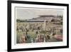 Melbourne Racegoers at Flemington on Melbourne Cup Day-null-Framed Art Print