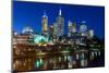 Melbourne's Federation Square at Dusk-FiledIMAGE-Mounted Photographic Print