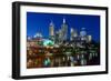 Melbourne's Federation Square at Dusk-FiledIMAGE-Framed Photographic Print