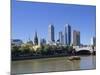 Melbourne Skyline and the Yarra River, Victoria, Australia, Pacific-Hans Peter Merten-Mounted Photographic Print