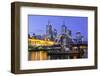 Melbourne Skyline at Dusk-FiledIMAGE-Framed Photographic Print