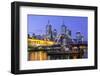 Melbourne Skyline at Dusk-FiledIMAGE-Framed Photographic Print