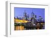 Melbourne Skyline at Dusk-FiledIMAGE-Framed Photographic Print