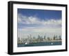 Melbourne Skyline Seen from the St. Kilda Pier-Jon Hicks-Framed Photographic Print