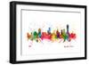 Melbourne Skyline-Michael Tompsett-Framed Art Print