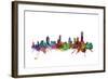 Melbourne Skyline-Michael Tompsett-Framed Art Print