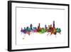 Melbourne Skyline-Michael Tompsett-Framed Art Print