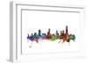 Melbourne Skyline-Michael Tompsett-Framed Art Print