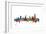 Melbourne Skyline-Michael Tompsett-Framed Art Print