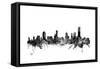 Melbourne Skyline-Michael Tompsett-Framed Stretched Canvas